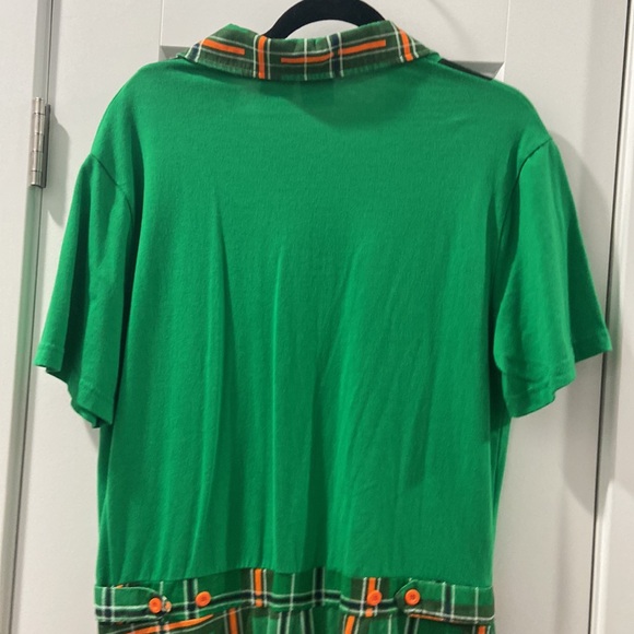 St. Patrick's Day Medium adult romper Short Romper kiss me large Mad Engine - Picture 9 of 13